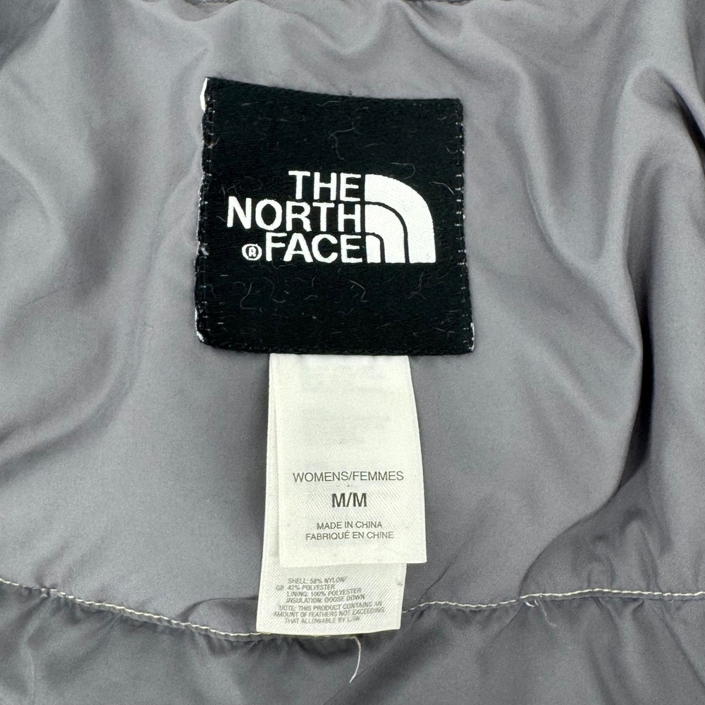 The North Face 550 Down Puffer Jacket Womens Medium Sage Green ALZ8 Full Zip - Picture 6 of 8